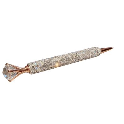 Rhinestones Embellished Ballpoint Pen Plastic Ballpoint Pen 1.0mm Tip for Students Women Festival Gift Giving