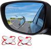 Heart-Shaped Frameless 360° HD Car Rearview Auxiliary Mirror