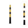 Safe Bollard Parking Bollard 30' H Steel Protective Professional Black and Yellow Accessory for Sidewalks Hotels Street lanes