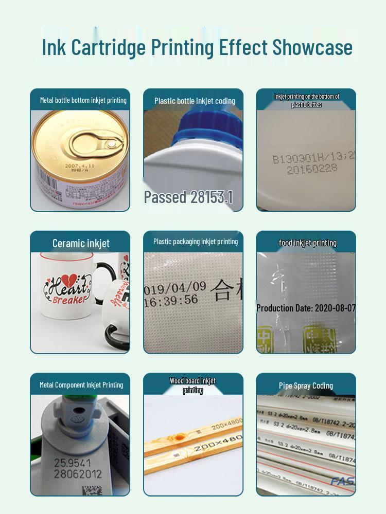 Chuangpu Handheld Smart Inkjet Printer, Fully Automatic with Large Print Head and Quick-Drying Ink Cartridge (25.4mm)