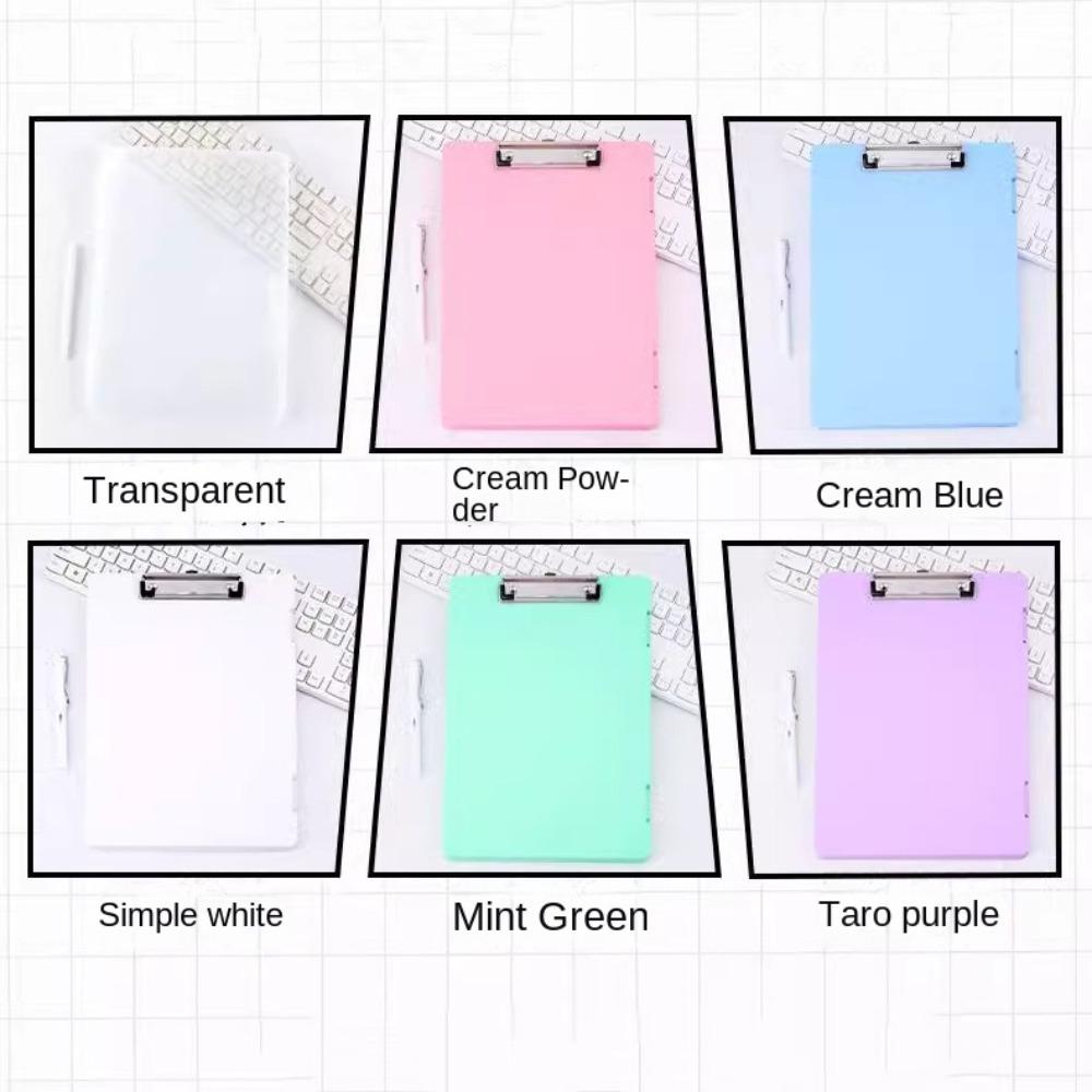 Writing Board A4 Document Storage Box With Folder Clip Side Opening Clasps Folder  Office