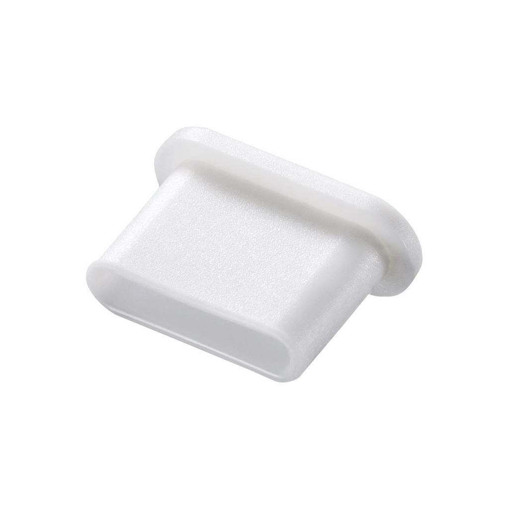 SANWA SUPPLY Type C Connector Cap, White, TK-CAP6W