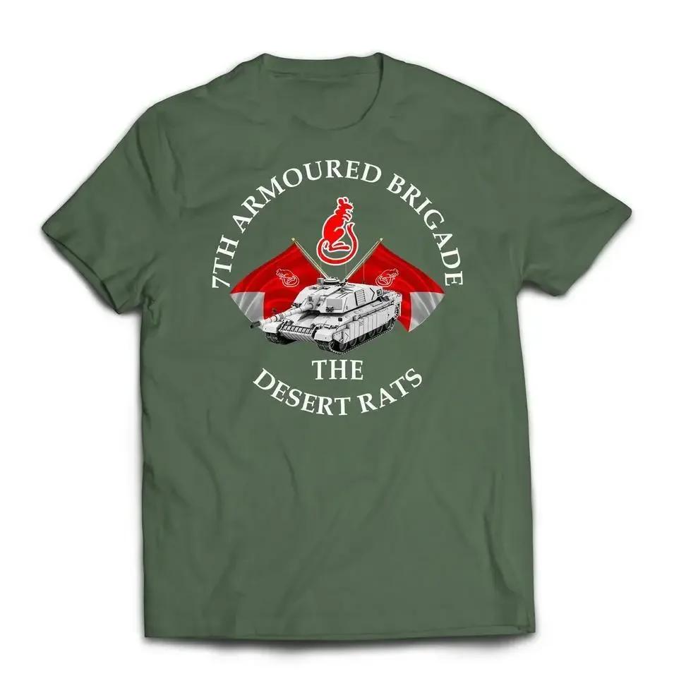 

7th Armoured Brigade The Desert Rats TShirt 100 Cotton ONeck Summer Short Sleeve Casual Mens Tshirt Size S3XL 4XL