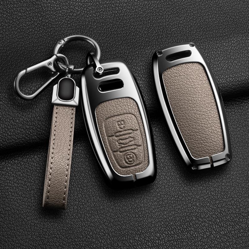 Zinklegierung Autoschlüsselhülle für Q3 Q5 Q7 A1 A3 8P A4 B9 A5 A6 C7 8S 8W A7 A8 4M S4 S5 S6 S7 S8 RS3 RS6 SQ5 TTS TFSI