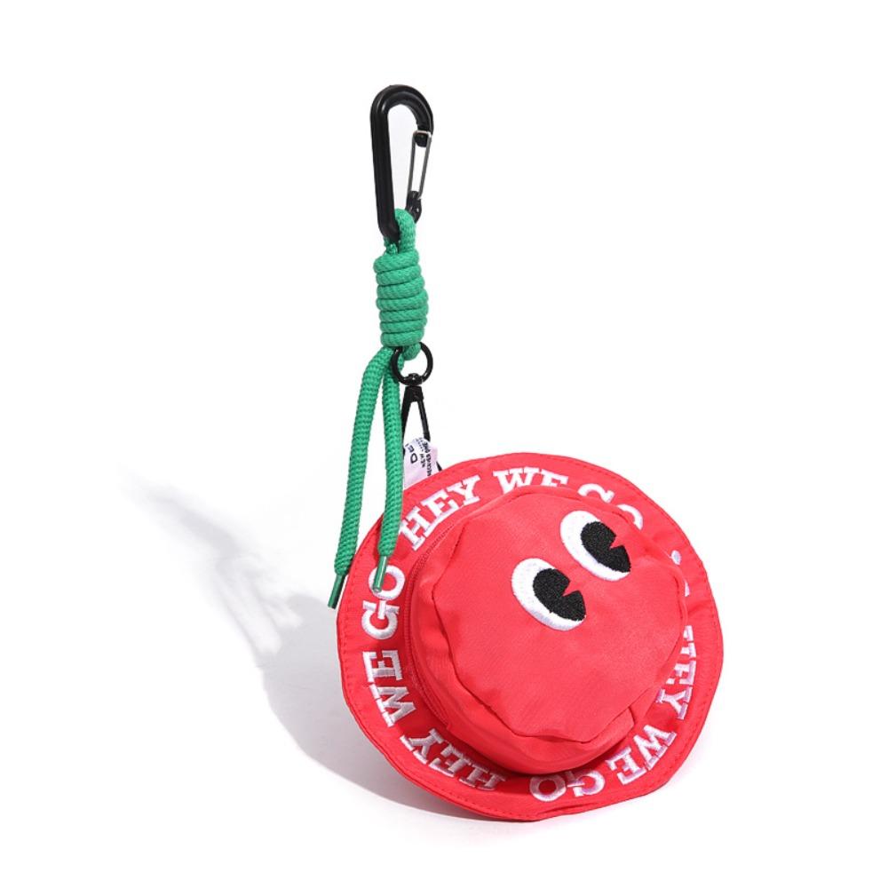 Fashion Portable Coin Purse Mini Embroidered Lanyard Case Hat With Hook Key Wallet Children