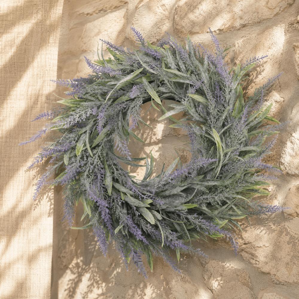 Artificial Plastic Door Wreath 35cm Diameter Hanging Wreath Festive Window Wreath  For Wedding