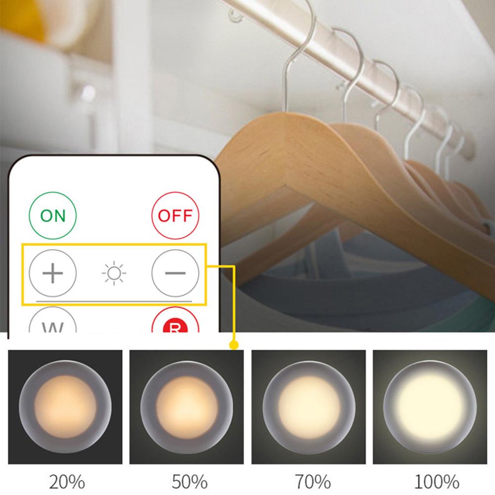30LM LED Closet Light 16 Colors Stick On Closet Light with Dimmer and Timmer Remote Control Great for Closet Bedroom Kitchen