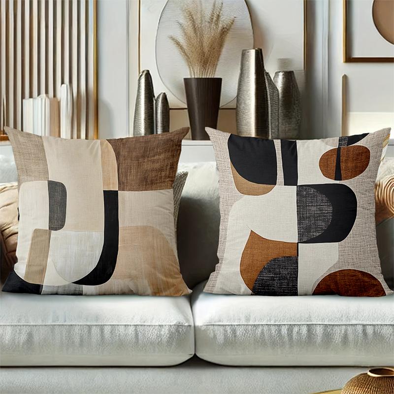 Modern Geometric Patterned Decorative Pillow Covers Polyester pillowcase, sofa decorative cushion cov Headboard Pillow