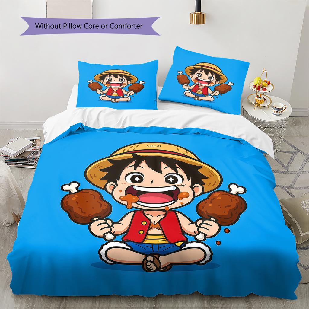 Luffy D Weiche und Bequeme Bettbezug, Kinderbettwäsche Set Geschenk, Extra Große Größe, Verschiedene Größen Verfügbar -HYQ20