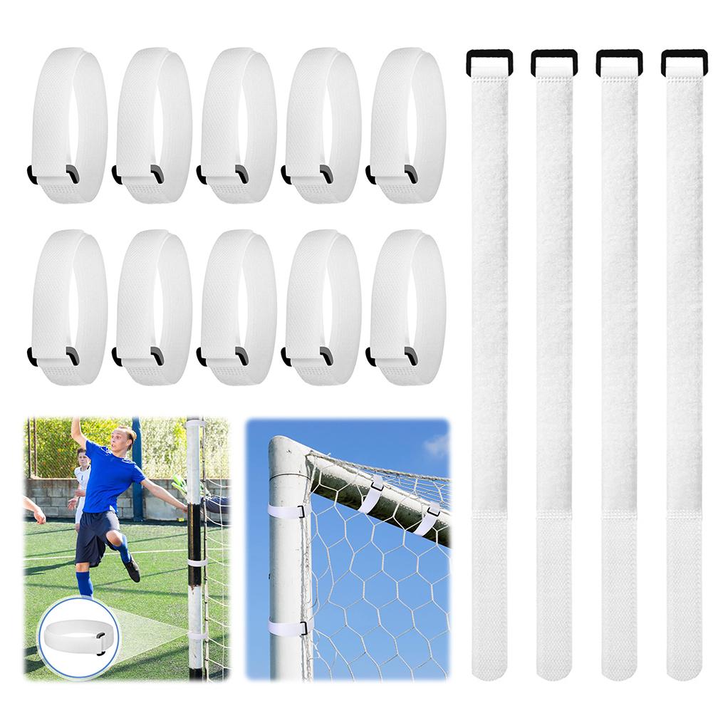 10Pcs Soccer Net Straps Adjustable Soccer Net Strap Buckle Design Football Awning Strap Heavy Duty Soccer Net Accessories