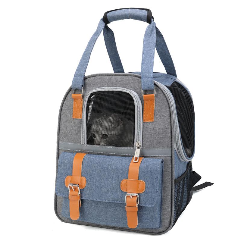 Pet bag, portable large-capacity backpack for going out, breathable backpack for cats and dogs