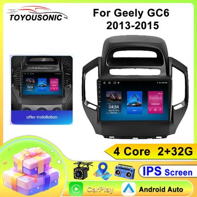 Radio Samochodowe Carplay Dla Geely GC6 2013-2015 Nawigacja GPS Android Auto Odtwarzacz Multimedialny Jednostka Stereo WiFi BT Brak 2din 4G