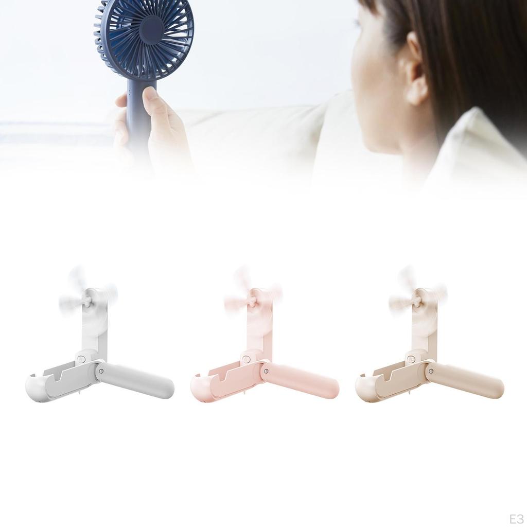 Compact Handheld Fan Rechargeable with Phone Stand