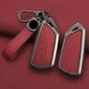 Zinc Alloy Genuine Leather Auto Key Fob Cover Case Housing Fit For Vw Volkswagen Golf 8 Skoda Octavia A8 Mk8 Seat Leon Mk4 Accessory