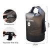 PVC Waterproof Backpack with Net Pocket - Single/Double Shoulder Options for Rafting