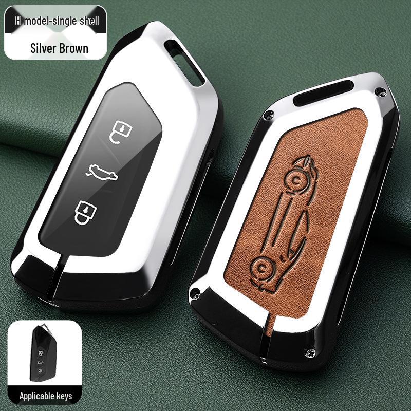 Metal Key Shell for Volkswagen Models: New Sagitar, Lavida Plus, Tayron, Tuon, Tiguan L, Bora, Magotan