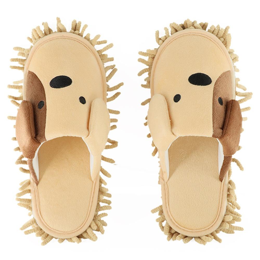 Soft Mop Slippers Reusable Floor Polishing Shoe Slippers Cute Floor Cleaning Slippers  Dust Dirt