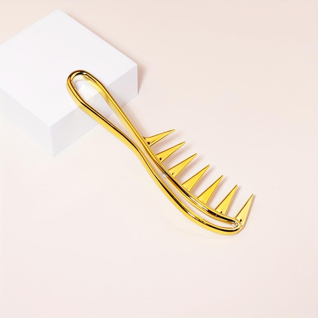 Wide-Tooth Comb For Curly Hair, Detangling Comb For Wavy Hair, ABS Plastic Handle, Suitable For Wet Or Dry Hair