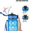 1L Portable Water Bottle Motivational Sports Water Bottle with Time Maker Leak-proof Cup for Outdoor Sport Fitness Cycling