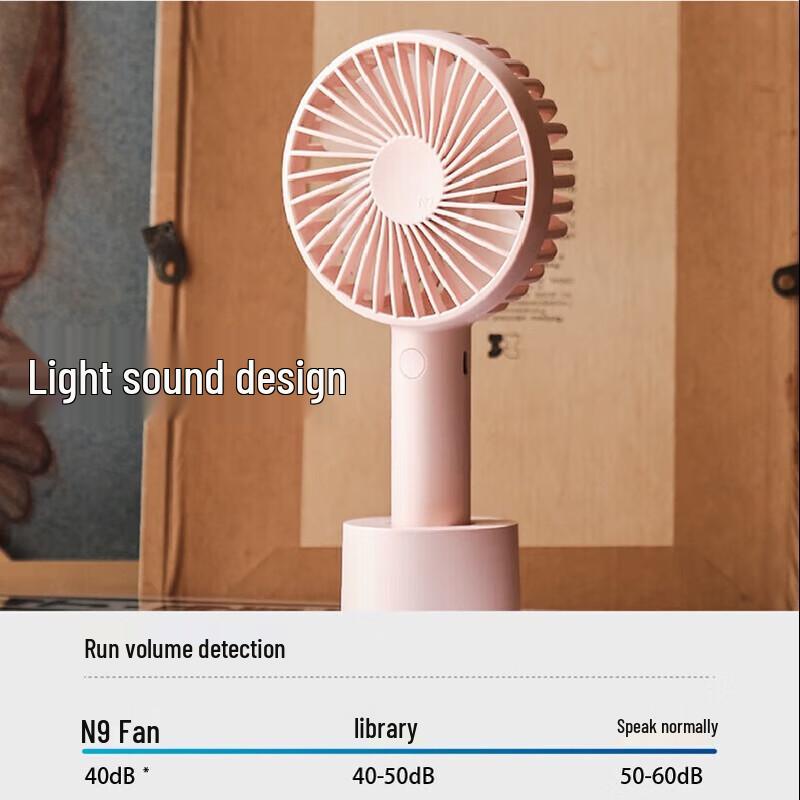 AISOLOVE N9P Portable Handheld Fan with Base