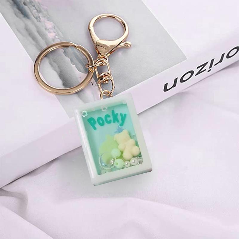 DIY Square Shape Quicksand Silicone Epoxy Mold DIY Keychain Pendant Jewelry Crafting Mould for Valentine Love Gift