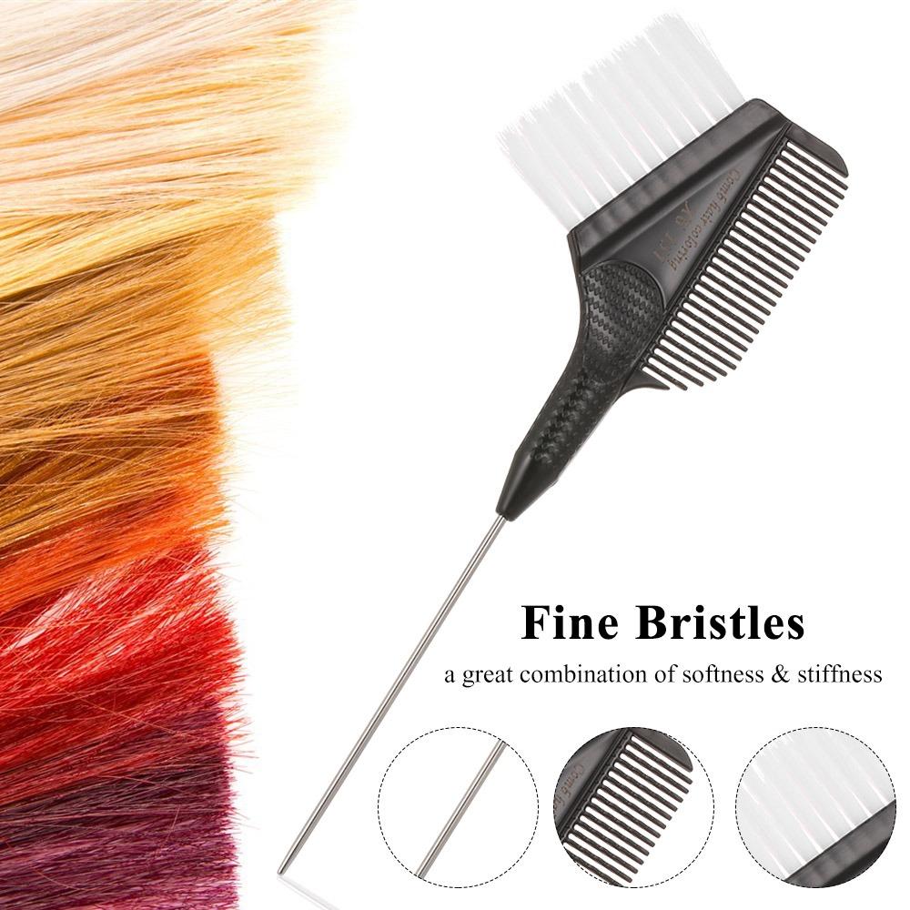 2PCS Dual-Sided Design Hair Dye Applicator Brush Even Color Application Hair Tint Brush Salon Use
