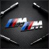 M LOGO Emblem Fender Badge Trunk Sticker Car Front Grille Badge 3D For BMW M Performance Power M3 M5 F30 F20 F25 X1 X3 X5