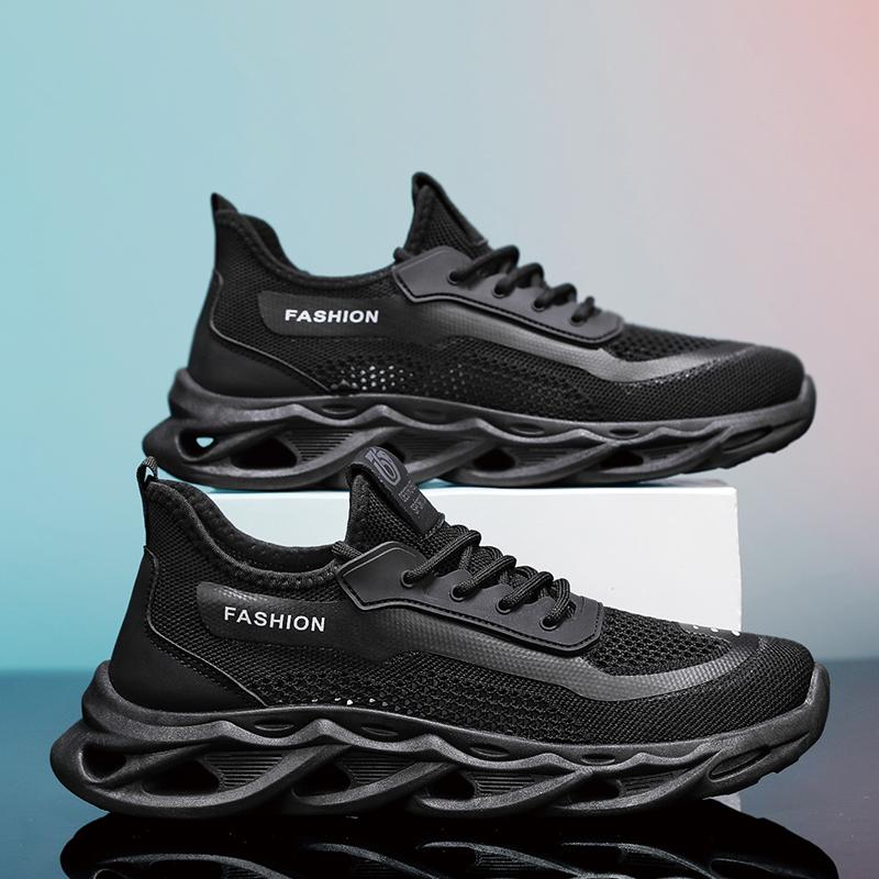 Herren Sportschuhe Sommer Neu Mesh Atmungsaktiv Niedrig geschnitten Lässige Sneaker Anti-Rutsch Stoßdämpfend Mode Streetwear Laufschuhe