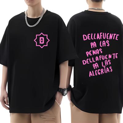 Raper Dellafuente Na Smutki Dellafuente Na Radości Graficzny T-shirt męski damski Oversize 100% Bawełna luźny Unisex topy