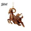 Decorative Hanging Charms Goat Christmas Tree Pendant Durable Acrylic Ornament Not Easy Ornament to Fade for Holiday And Car Decoration Collectibles
