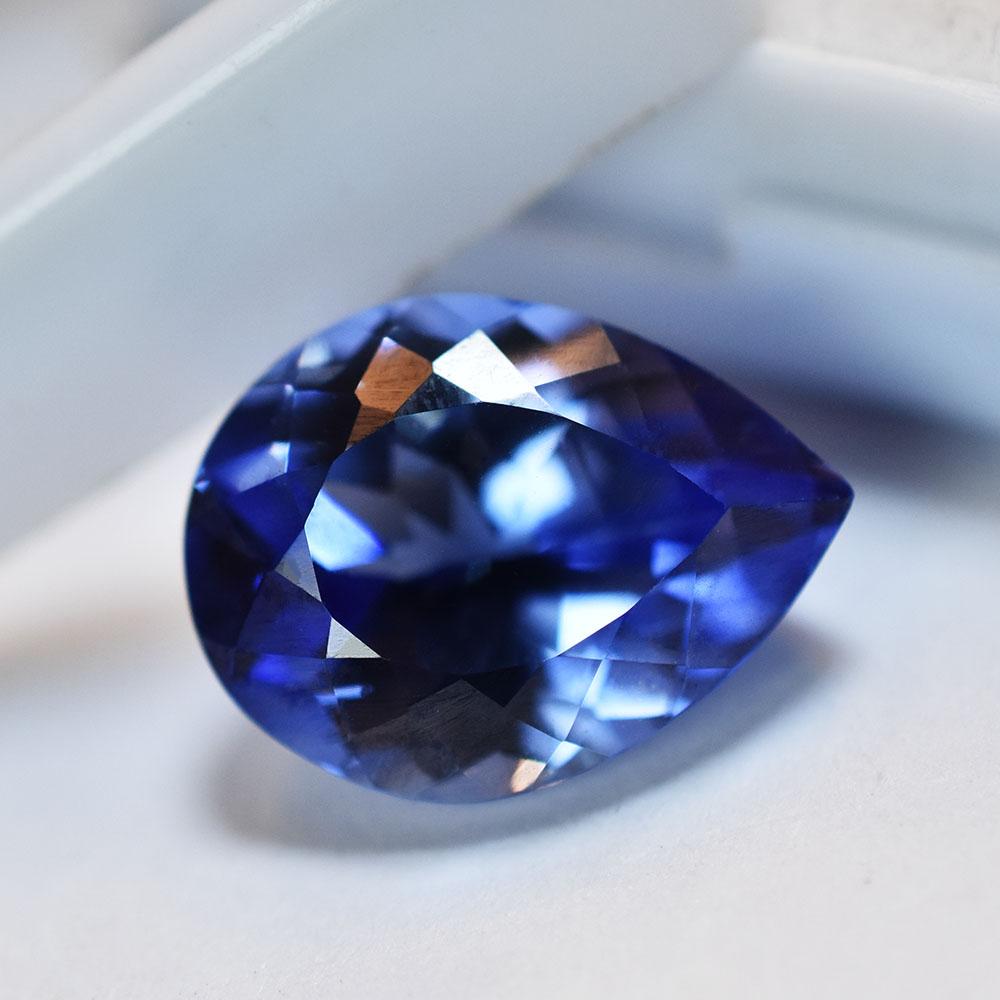 Natural Blue Sapphire Loose Gemstone 11 Ct Pear Cut September Birthstone for Gem Collections