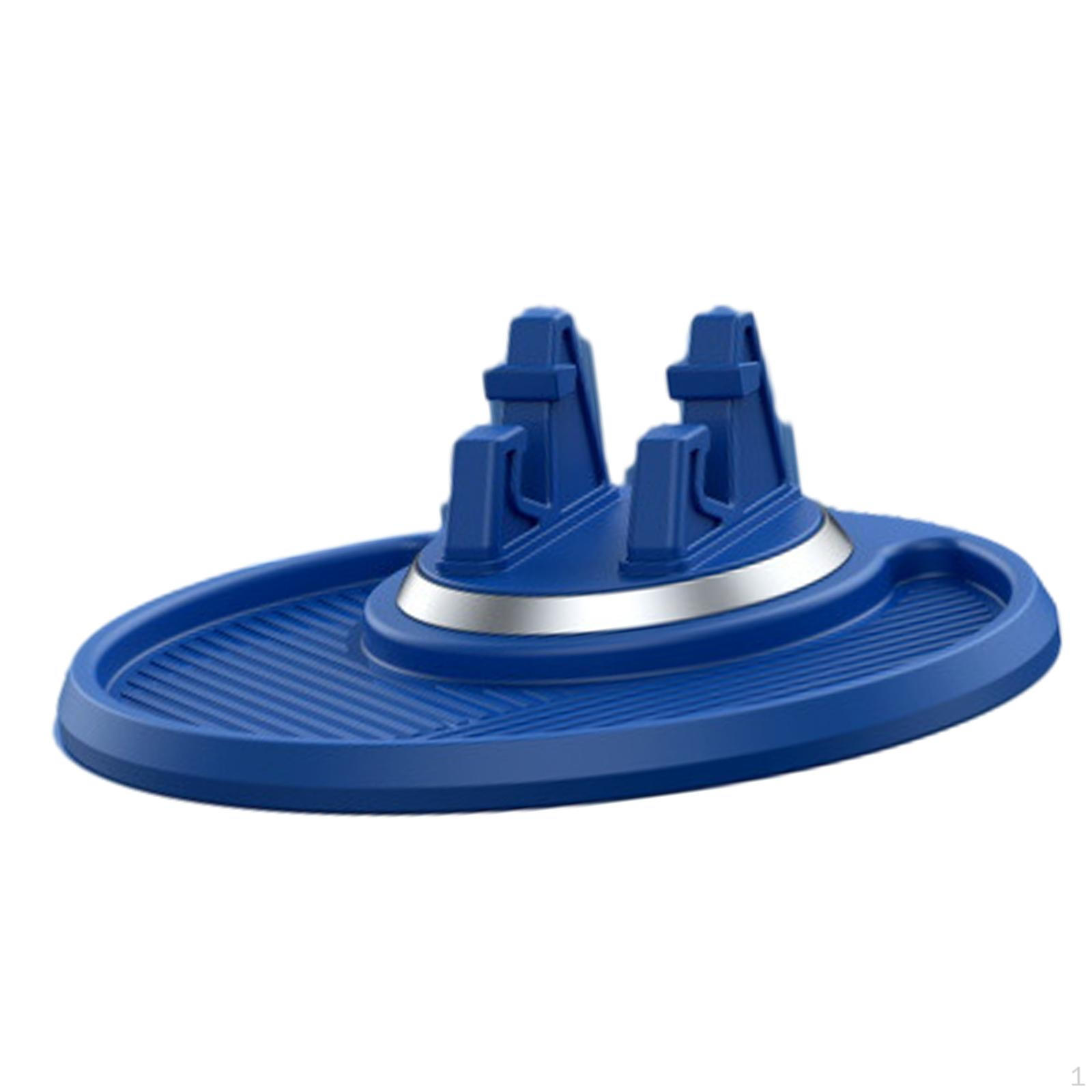 

Автомобильный противоскользящий коврик для телефона, вращающийся многофункциональный моющийся липкий коврик для дома синий