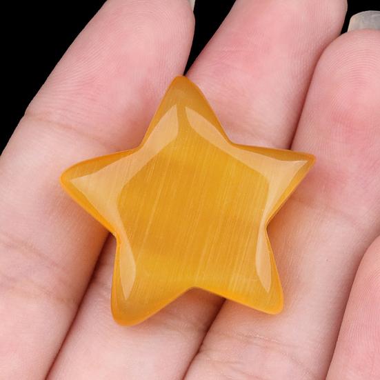 Mini-Sternfigur aus Kunstkristall Heilstein Sternförmige Verzierung Handgeschnitzte Taschensternsteine für Meditation Reiki Ausgleichsdekor