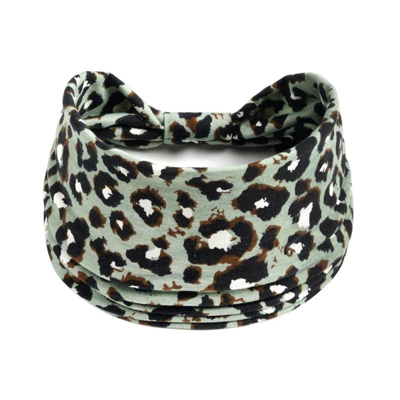 Haarschmuck Retro Haarband Dicke Breite Stirnbänder Turban Workout Bedrucktes Stirnband Kopfwickel für Damen Yoga Sport Haarband