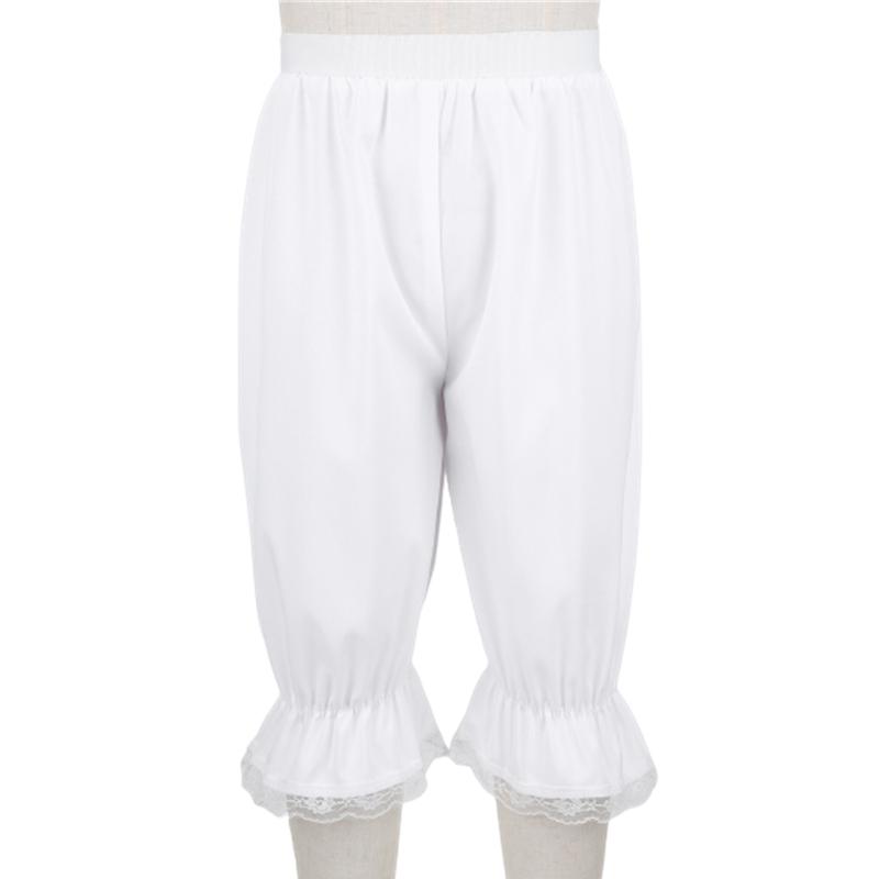 Dětské dívčí viktoriánské kalhoty Kostým Volná krajka Trim Bloomers