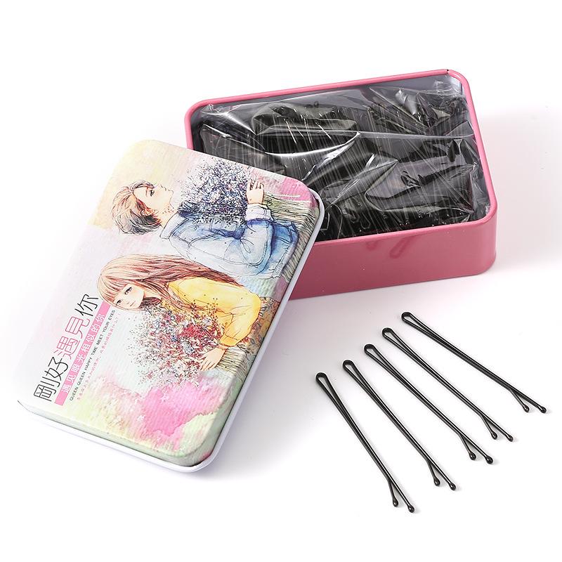 

Черная стальная шпилька-зажим для челок и причесок