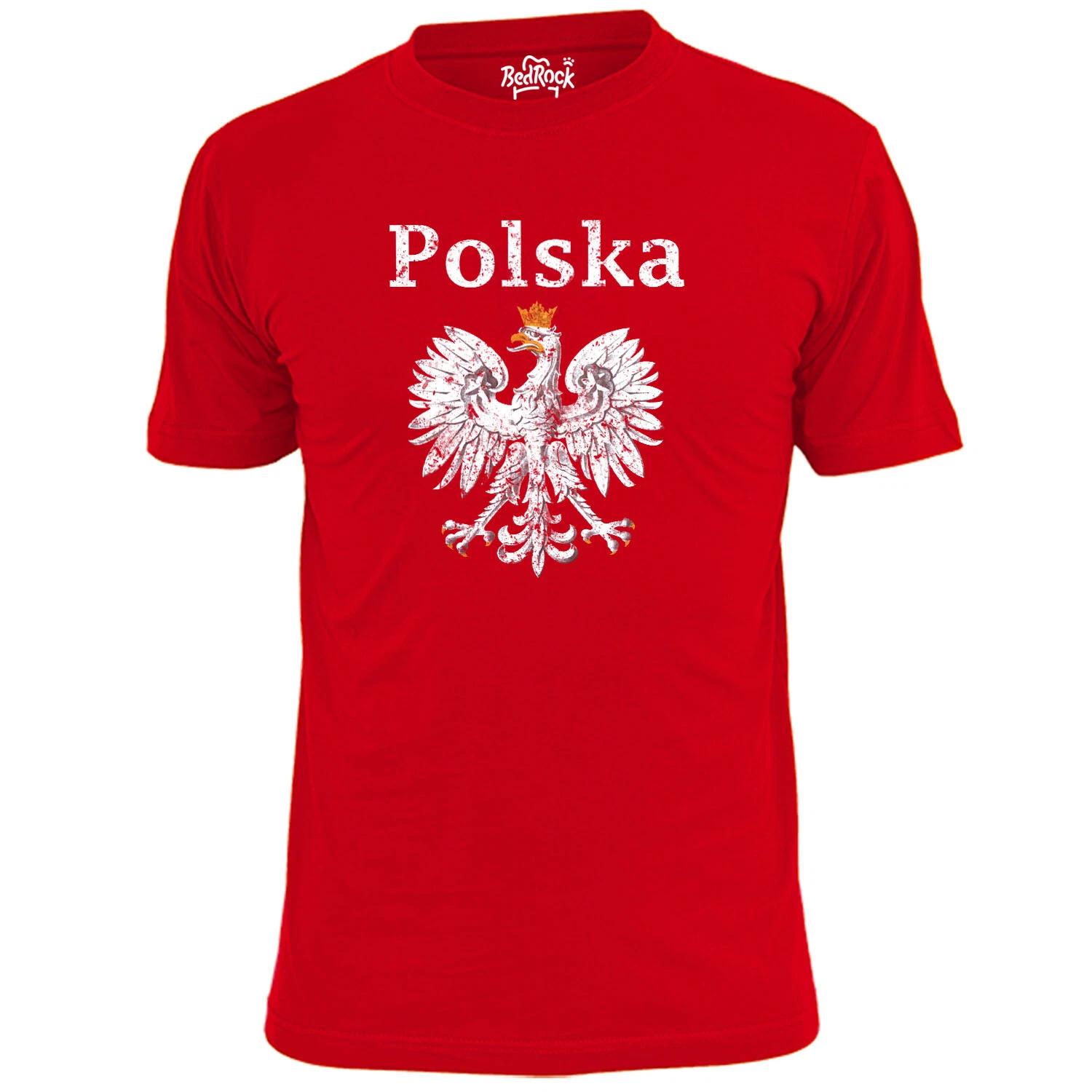 Mens Poland Polska Symbol Football T shirt Soccer Footy S