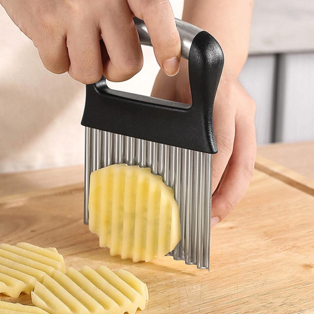 Sharp Wave Potato Cutter Manual Wave French Fries Cutter Practical Potato Slicer  Vegetable