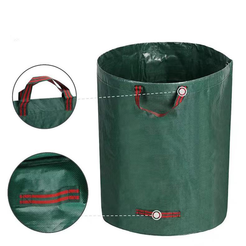 Waterproof PP Woven Garden Leaf and Weed Storage Bag, Large Capacity
