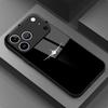 Simple White Airplane Print Glass Phone Case Mobile Phones for Iphone 17 Pro Max Cover for iPhone 17 16 15 14 13 12 Pm Pro Plus