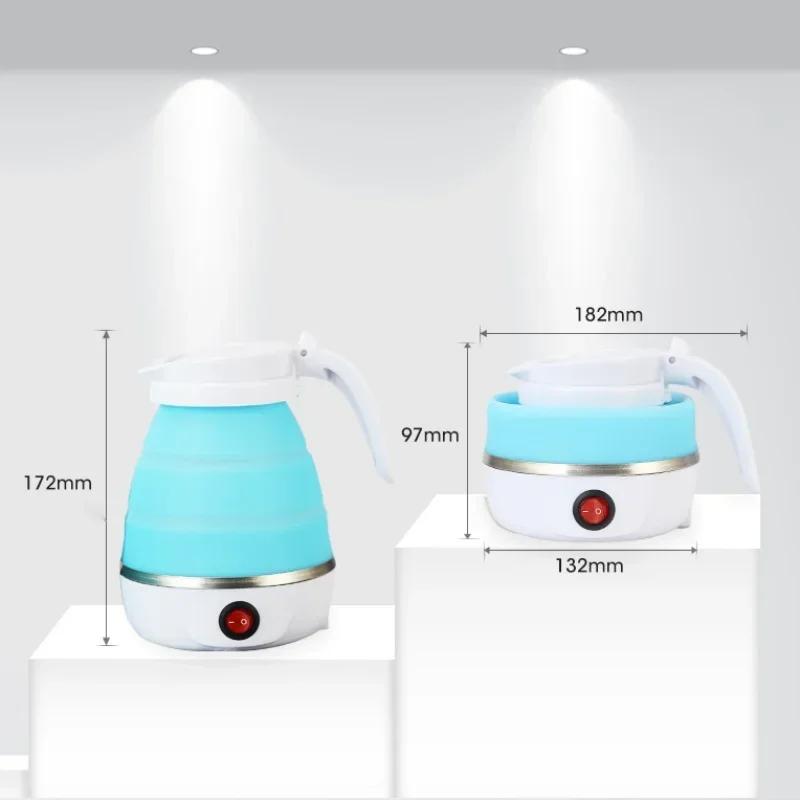 Portable Mini Folding Kettle, 600ml Capacity Travel Accommodation Boil Water Tool,Outdoor Travel Supplies,Kitchen Boiling Kettle