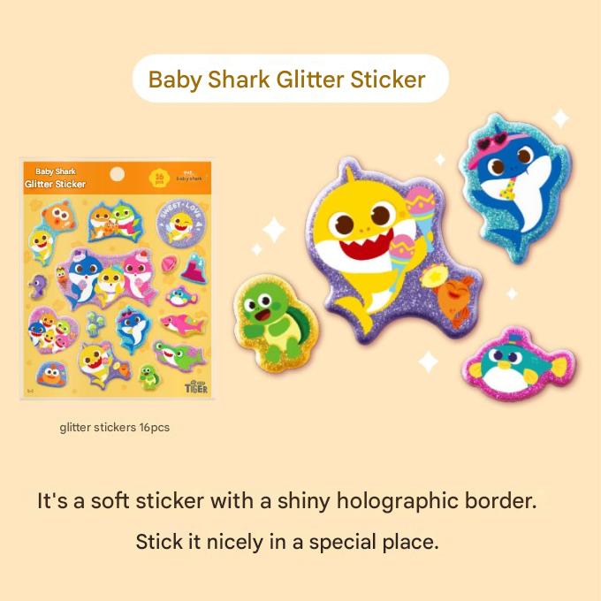 Made In Korea - Pinkfong Baby Shark Sticker Series (10 Options)
