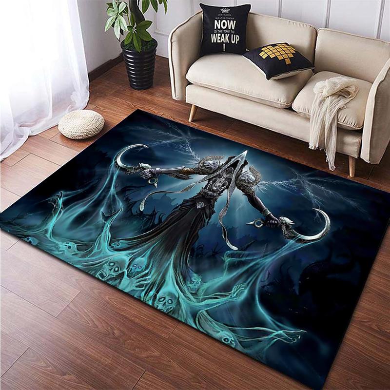 Популярный ковер с принтом Diablo Art для гостиной, большой ковер, мягкие коврики для украшения дома, дропшиппинг, Tapis De Chambre Tapis 40x60cm(15x23 in)