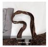 Women's Large Capacity Velvet Leopard Print Shoulder Bag - Retro Korean Style