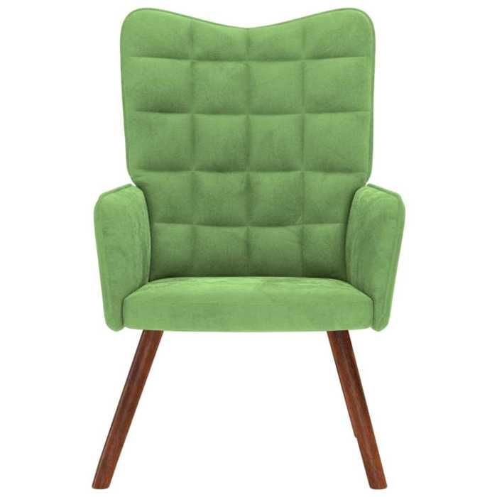 VidaXL Relaxation Chair Light Green Velvet, Chair, Living Room Chair, Recliner, Lounge Chair, Living Room Seat, 4016813