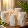 Embossed Honeycomb Candle Molds Cylinder Candle Silicone Molds for Epoxy Resin Making Candle Soap Gypsum Silicone Molds