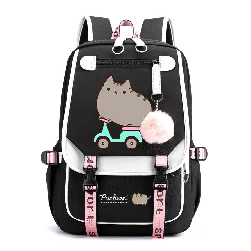 Cartoon Cute Printed School Bag Outdoor Travel Oxford Cloth Backpack