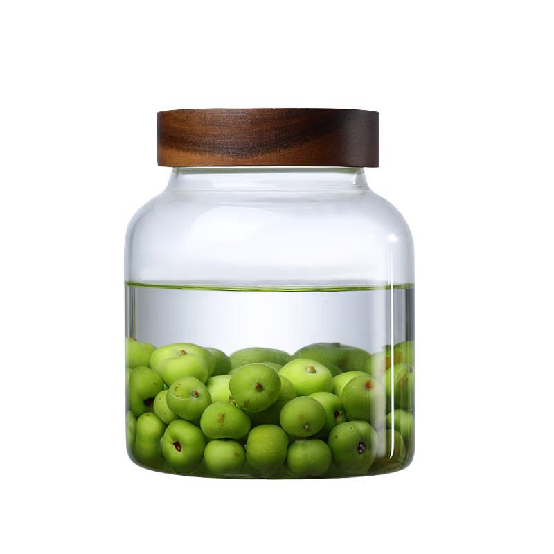 ZISIZ Large Capacity Screw-Top Glass Storage Jar