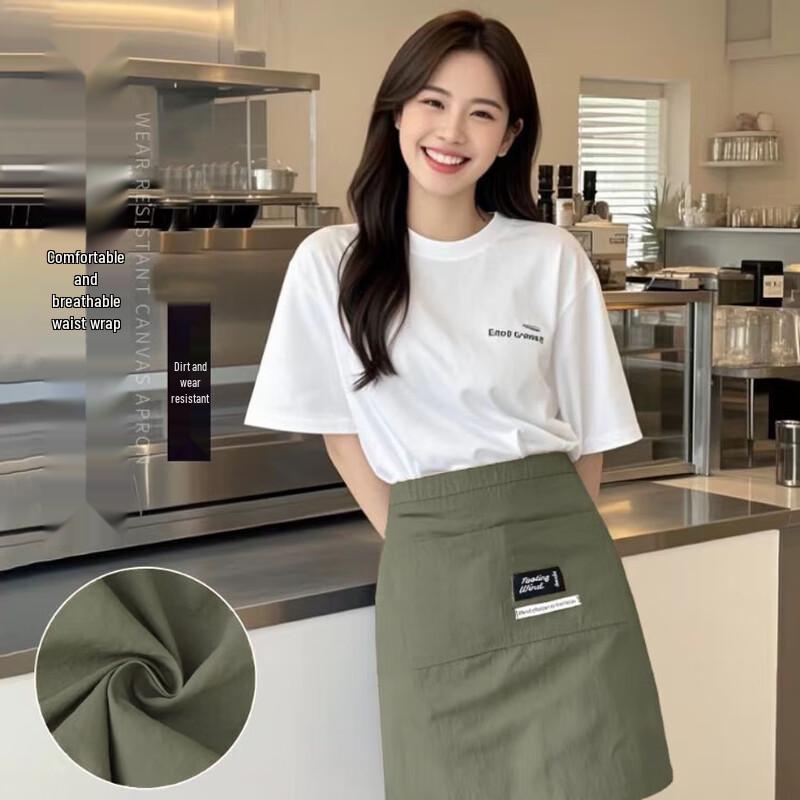 Unisex Splashproof Half Waist Apron