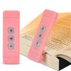 Lampada da lettura con clip e segnalibro con timer, luce da lettura ricaricabile tramite USB, mini luce da lettura a LED, luce da comodino portatile, lampada da lettura